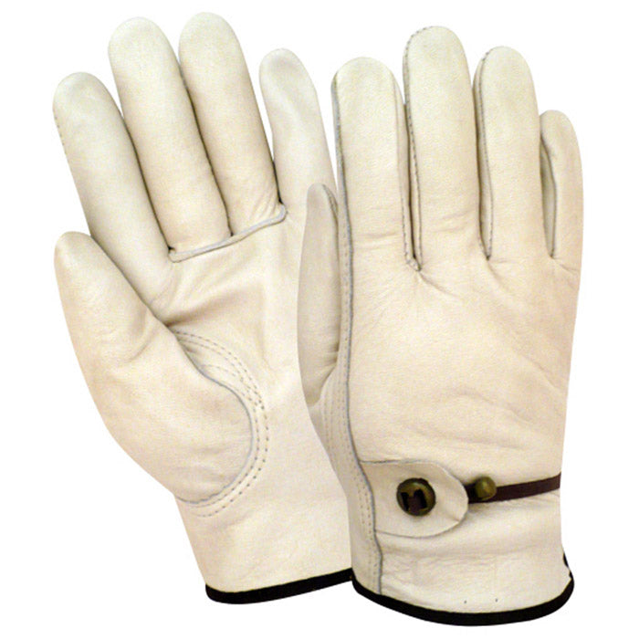 1500 Premium Grade Tan Grain Cowhide, Ball & Tape Strap Fastener, Sizes S-XL