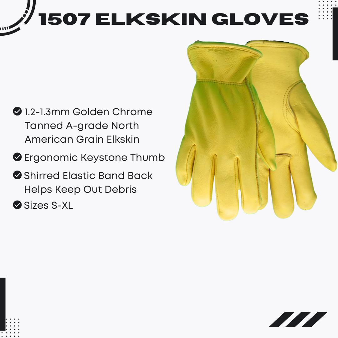 T1507 GOLDEN GRAIN ELKSKIN UNLINED DRIVER - PAIR