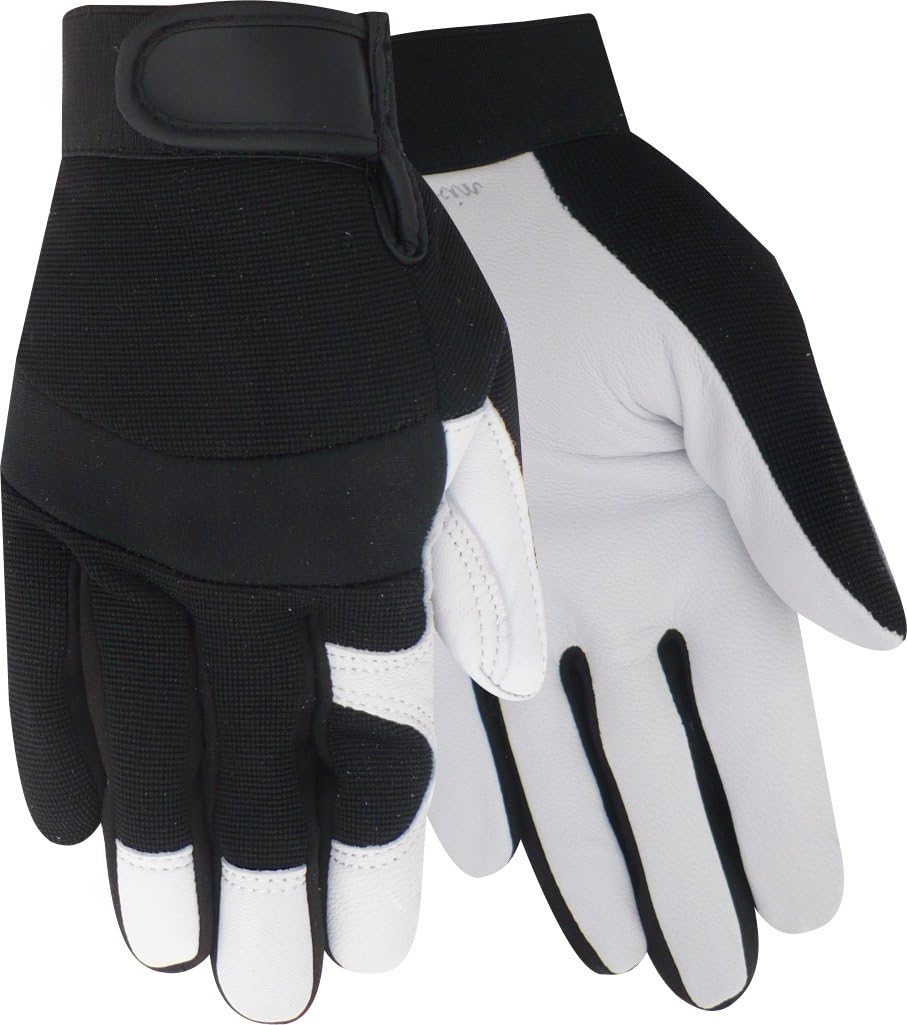 1523 Goatskin Work Gloves – Wing Thumb, Neoprene Knuckle, Velcro Wrist – Oregon Glove Company