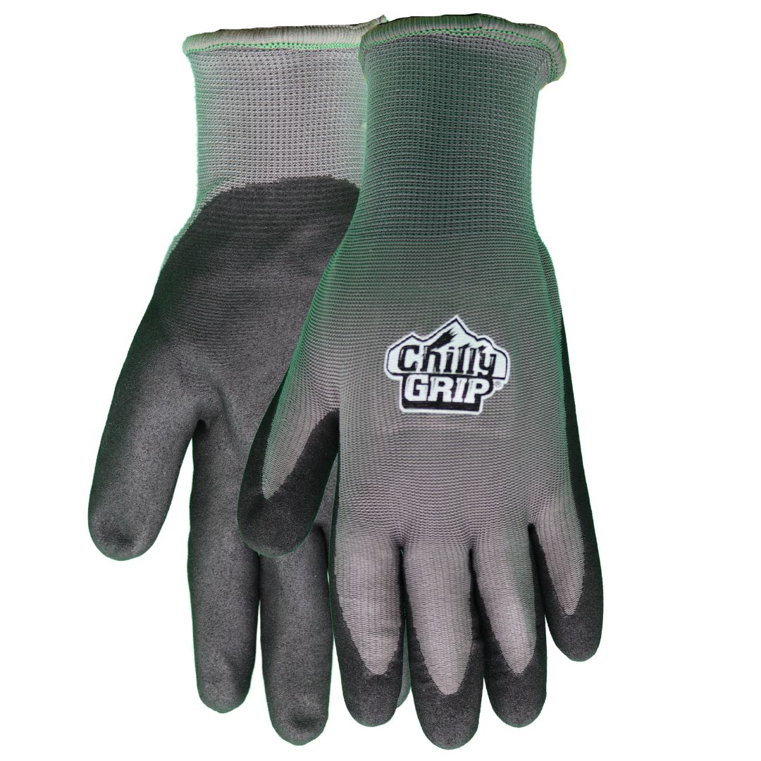 TA320 Chilly Grip H2O Water Resistant Gray Gloves, Thermal Liner