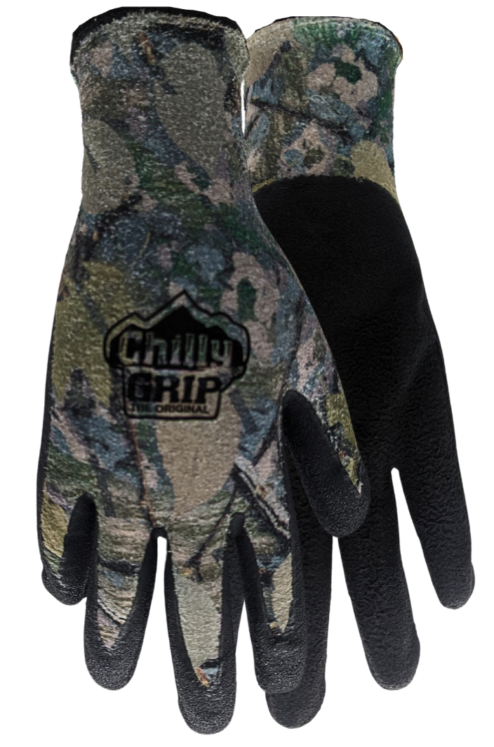 Red Steer A327WC-XL Chilly Grip Woodland Camo Thermal Multi-Purpose Gloves