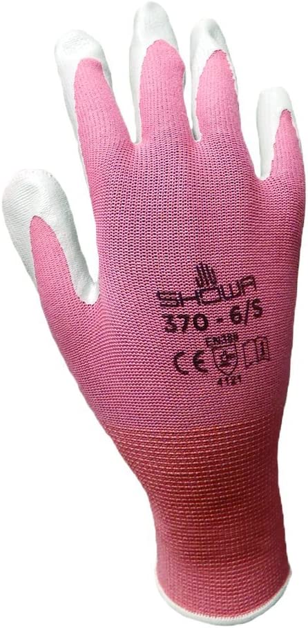 TATL370NT ATLAS WOMEN'S KNIT NITRILE PALM GARDENING GLOVES-MULTI COLOR 12 PACK