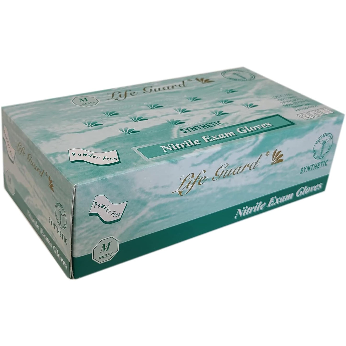 Blue Nitrile Exam Gloves, 4 mil, Powder Free, Latex Free, 100 Gloves Per Box, Sizes S-XL