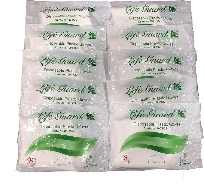 Co Poly Clear Disposable Glove, Embossed Polyethylene Glove, Sold by Box or Case