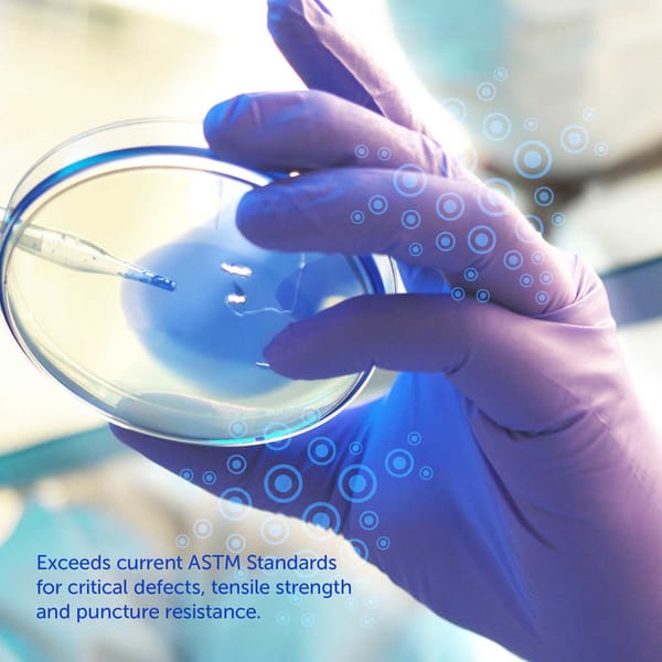 81000 Clean Safety SuperB Blue Nitrile Exam Gloves, Powder Free, Latex Free, Non-Sterile, 4 Mil, Sizes M-XL