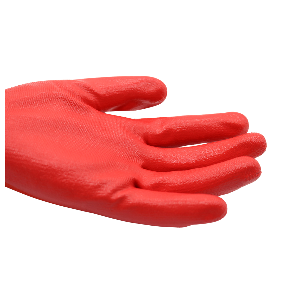 Red Steer A369 Flowertouch Lawn & Garden Gloves, Nitrile Palm, Pink, Purple or Red, Sizes S-L, Sold by Pair