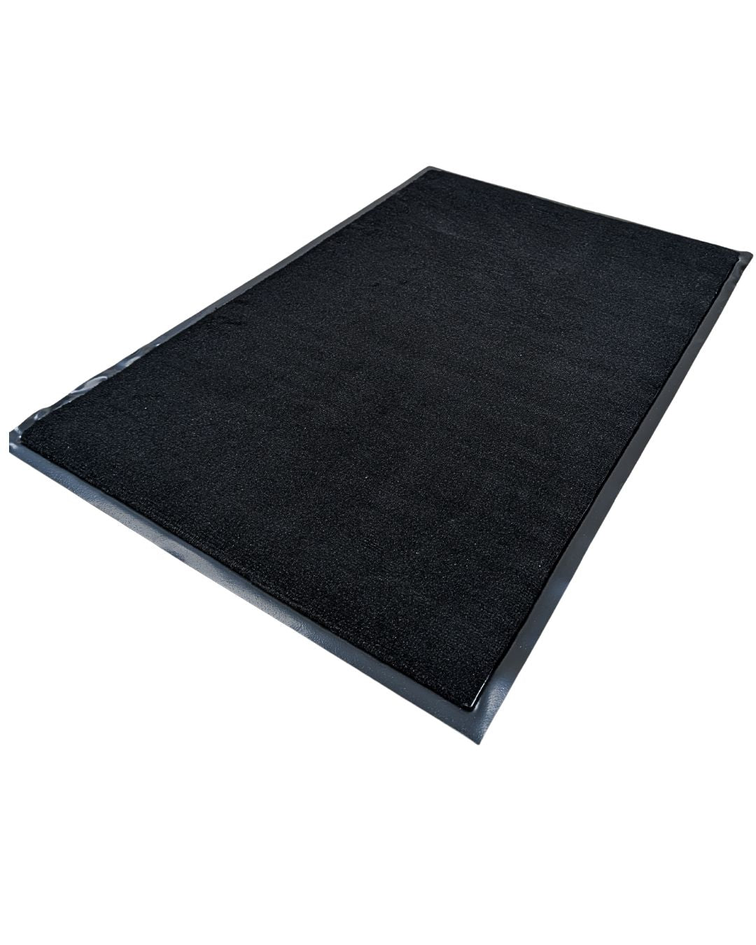 Mud Rug 2' x 3'Olefin Indoor Carpet Mats, Black, Vinyl Backing