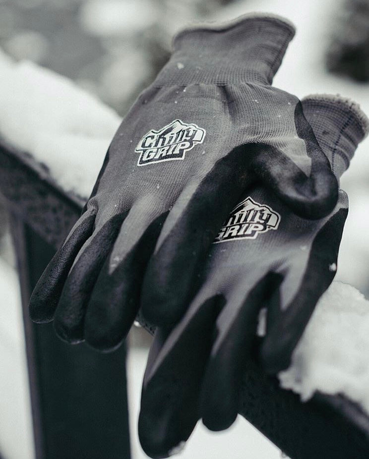 TA320 Chilly Grip H2O Water Resistant Gray Gloves, Thermal Liner, Black Nitrile Coated Palm, Sizes S-XL