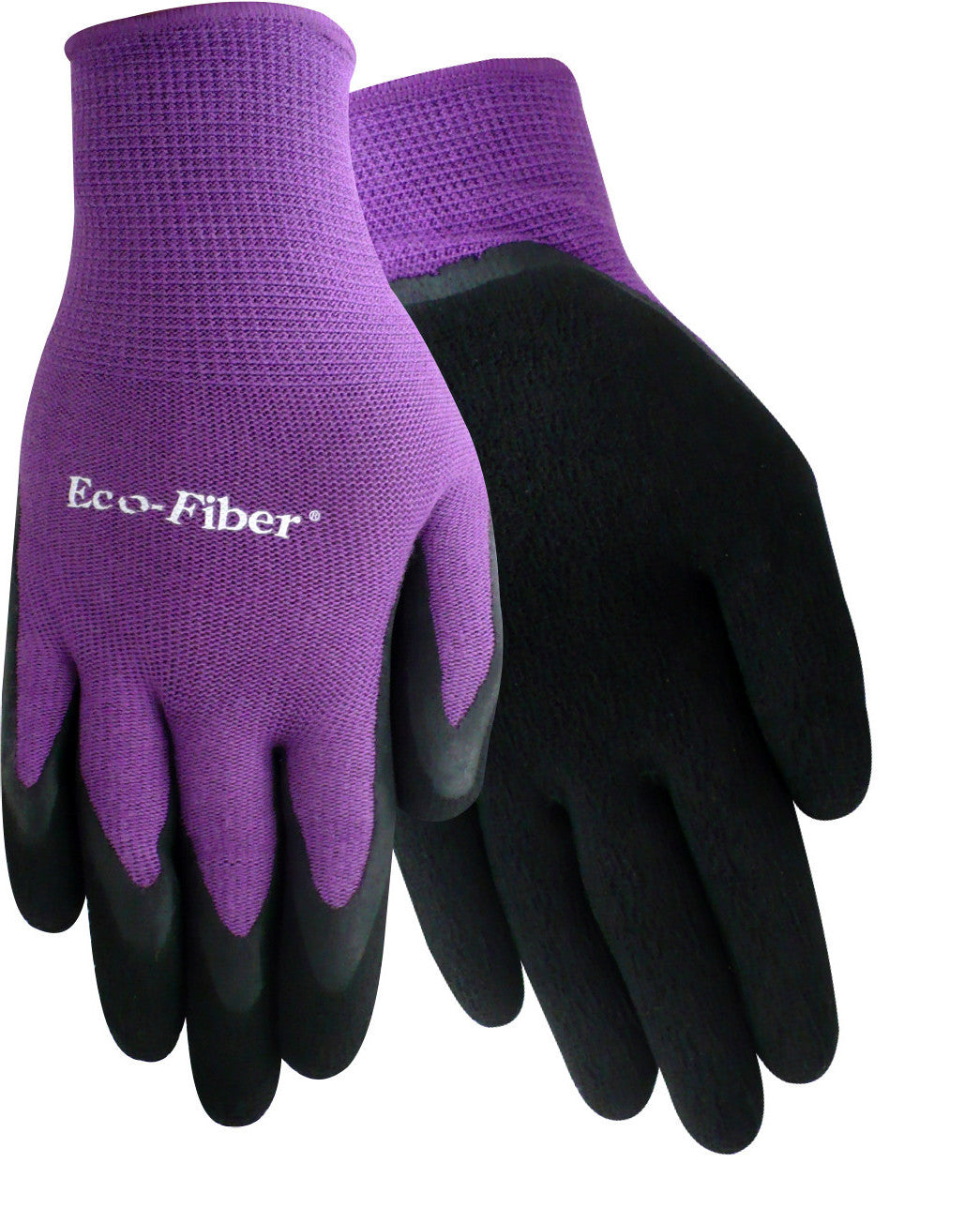 ladies bamboo gardening gloves Eco-Fiber® 1151 Women's Bamboo Knit Gloves – Foam Latex Palm, Pink/Pur – Oregon Glove Company