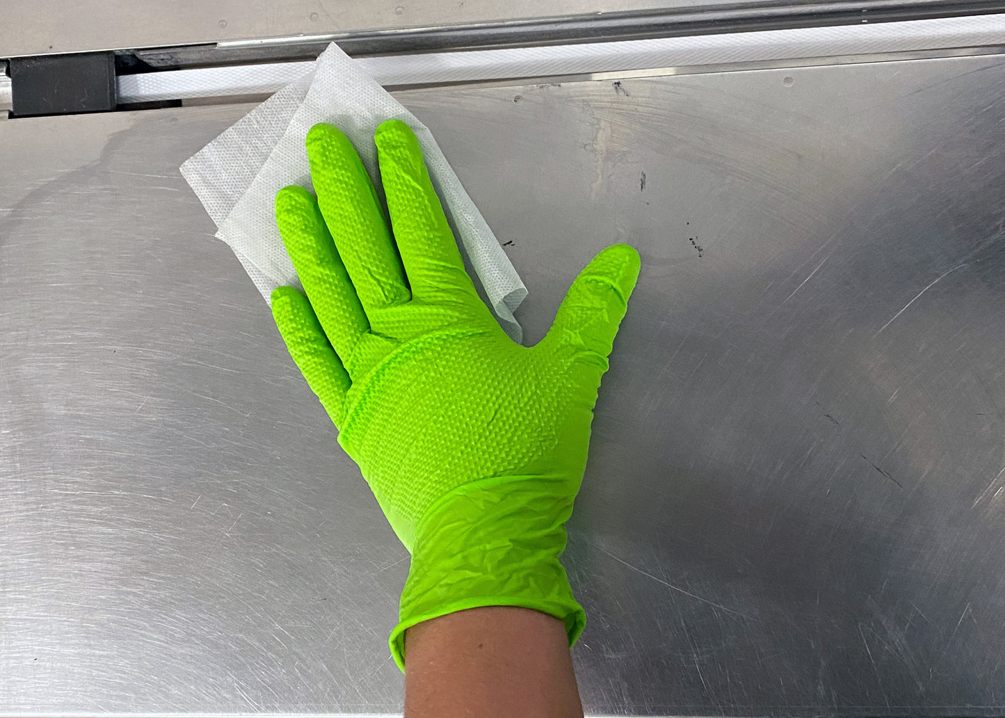70004 The Green Diesel®, Powder Free Nitrile Disposable Gloves, 8 Mil, Sizes M-XXL