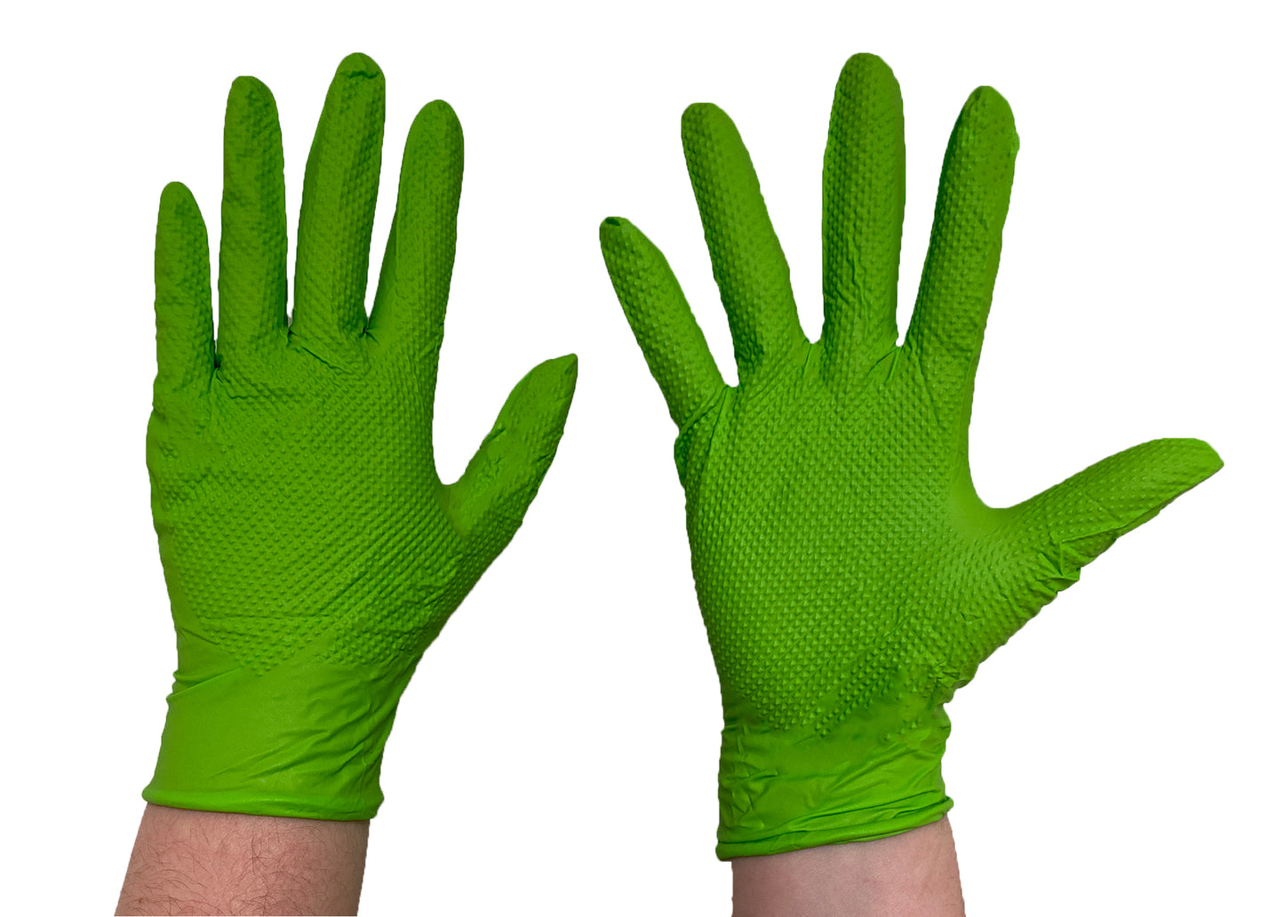 70004 The Green Diesel®, Powder Free Nitrile Disposable Gloves, 8 Mil, Sizes M-XXL