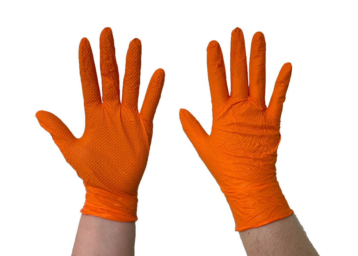 70003 The Orange Diesel®, Powder Free Nitrile Disposable Gloves, 6 Mil, Sizes M-XXL