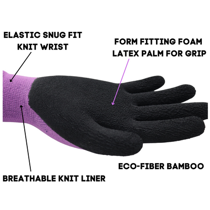 T1151 ECO-FIBER® BAMBOO FOAM RUBBER/LATEX PINK AND PURPLE - WOMENS- SIZES S-L