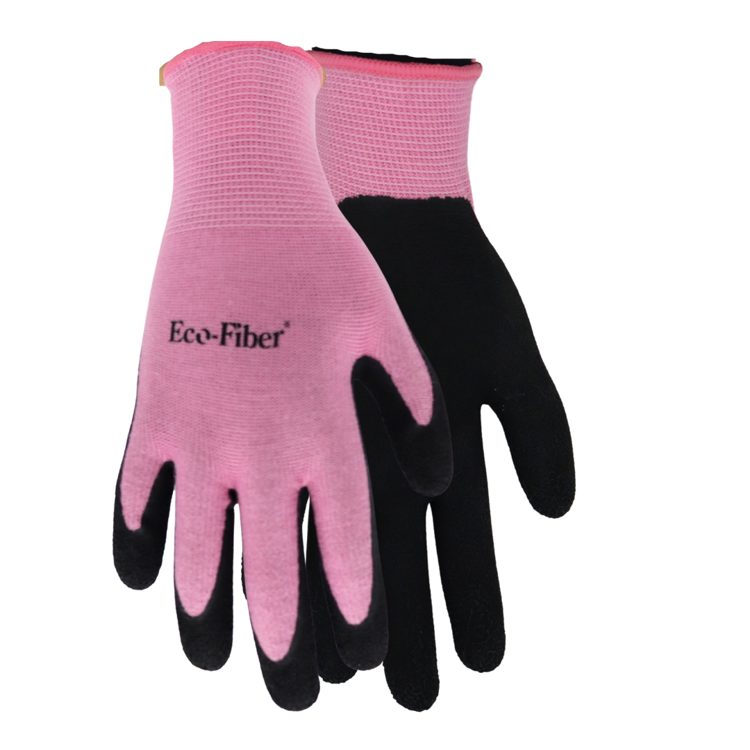ladies bamboo gardening gloves Eco-Fiber® 1151 Women's Bamboo Knit Gloves – Foam Latex Palm, Pink/Pur – Oregon Glove Company