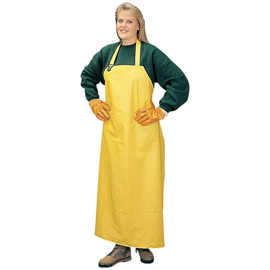 1328 DURAWEAR™ Yellow PVC/Polyester Apron, 0.35 Mil, 35" x 47", Sold by Each