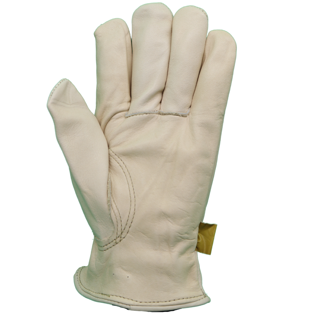 T1512 Premium Grade Cowhide Leather Driver Gloves Elastic Enclosure Sizes S XXL Sold by Pair