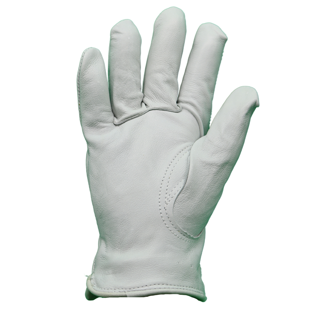 1765 Red Steer Premium Grade Goatskin Leather Gloves, Keystone Thumb, Shirred Elastic Wrist, Sizes XS-XL, Sold by Pair