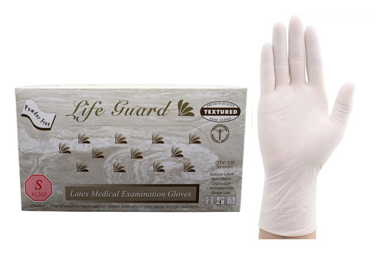 Latex Exam Powder Free 5 Mil Disposable Gloves,