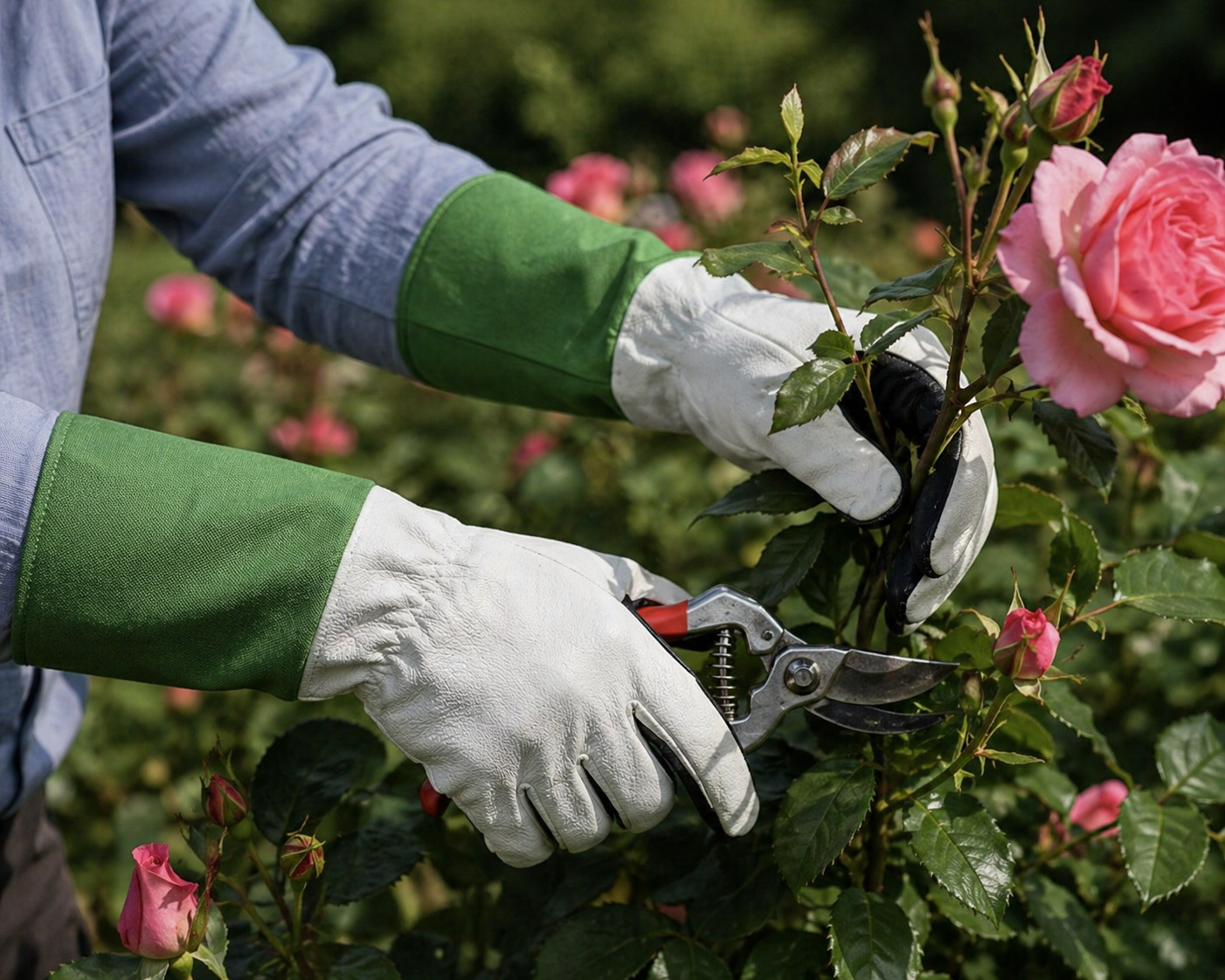 rose gauntlet gardening gloves 240 Women's Premium Goatskin Rose Gloves – Canvas Gauntlet, Reinforced – Oregon Glove Company