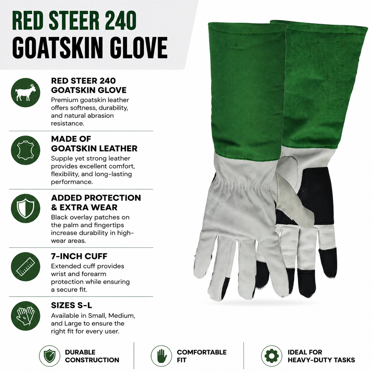 expert gardener goatskin gloves 240 Women's Premium Goatskin Rose Gloves – Canvas Gauntlet, Reinforced –  Oregon Glove Company