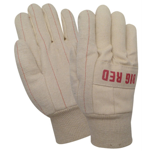 27000KS Big Red Canvas/Cotton Chore W/Knit Wrist, Size Large, Sold by Pair or Dozen