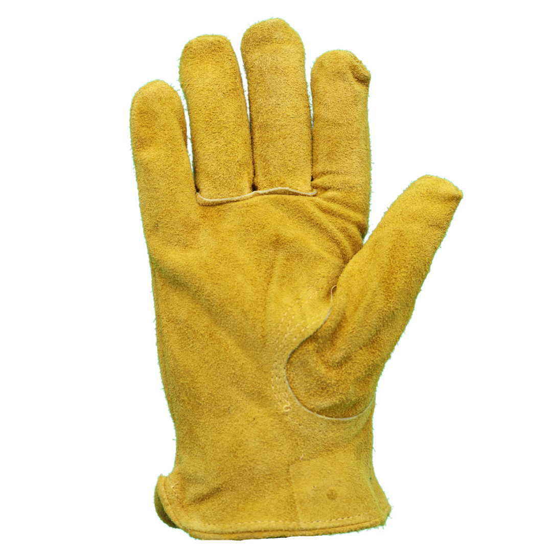 55190 Insulated Suede Cowhide Driver, Leather Palm and Back, Elastic Wrist, Sizes S-XXL