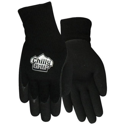 TA314 Chilly Grip Foam Latex, Black, Rubber Palm, Sizes S-XL, Sold by Pair