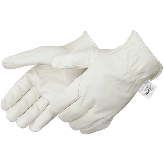 T1545 Premium Grain Cowhide Driver with Kevlar® and Rolled Cuff, Sizes M-XL, Sold by Pair