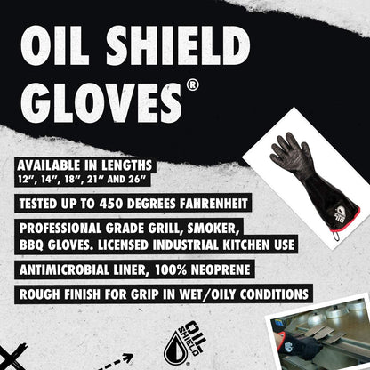 99265  Oil Shield®, 26" High Temp Neoprene Insulated Gloves- Mens Size S and L
