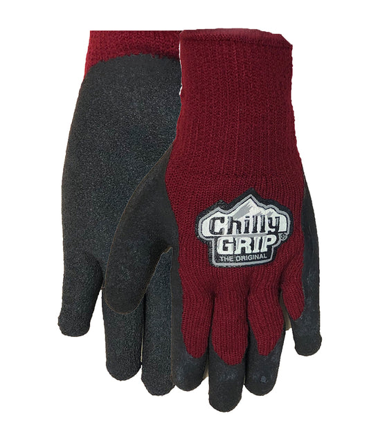 Red Steer® Chilly Grip® Gray, Water Resistant, Palm Coated Glove : Palm  Coated Gloves