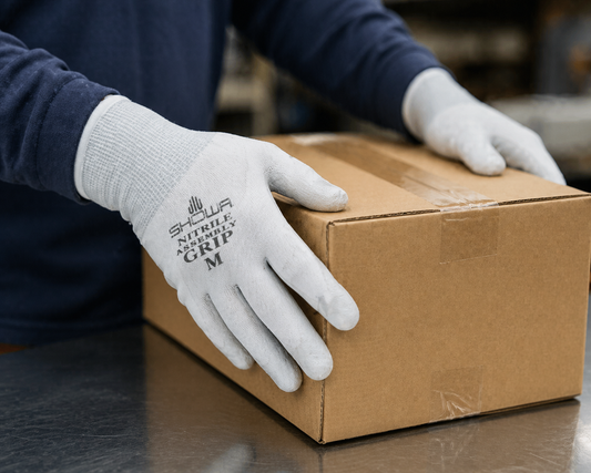 Atlas ATL370W Nitrile Palm Gloves – White Nylon Knit, High Dexterity