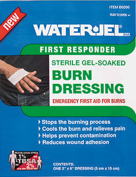 Water-Jel Burn Dressing, Sterile Gel-Soaked, 2" x 6"