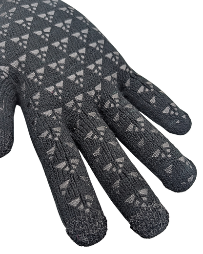 CozyTouch Winter Gloves, Touch Screen Compatible, Thermal Soft Knit Lining, 2 Pair Pack (Grey/Black)