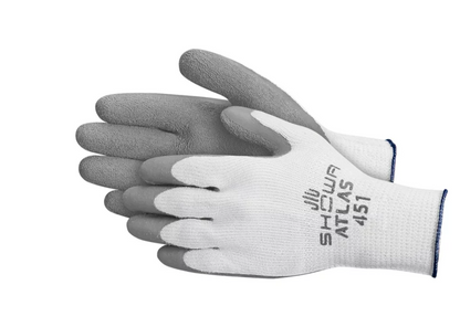 ATLAS Showa Cold Weather Gloves, Thermal Insulated, Rubber Palm, Rough Grip, Sizes S-XL