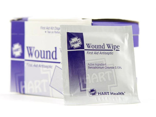 Antiseptic Individual Towelettes, Wound Wipes, 20 Per Box