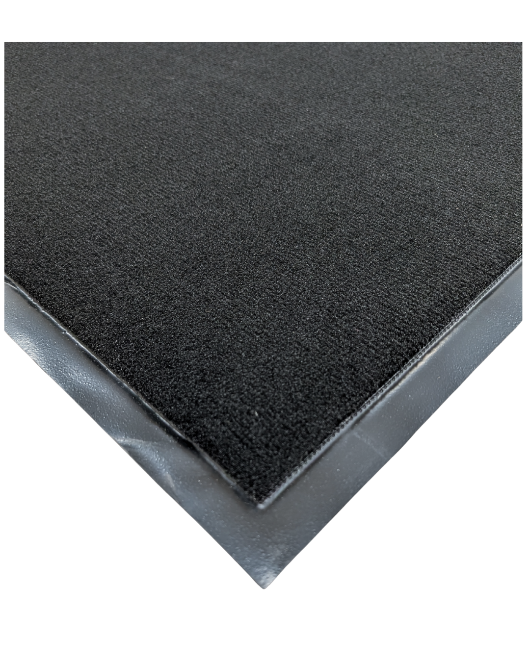 Mud Rug 3' x 5'Olefin Indoor Carpet Mats, Black, Vinyl Backing