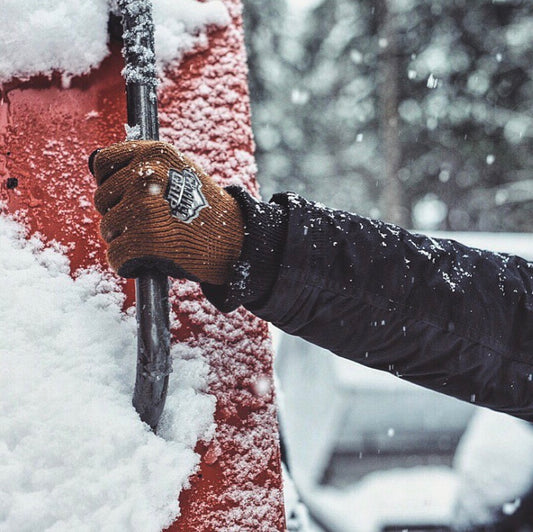 Red Steer® Chilly Grip® Gray, Water Resistant, Palm Coated Glove