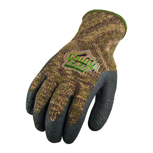 TA313 Chilly Grip Camo Thermal Knit Liner, Rubber Palm, Sizes S-XL, Sold by Pair