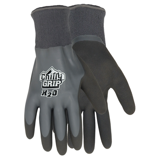 TA320 Chilly Grip H2O Water Resistant Gray Gloves, Thermal Liner