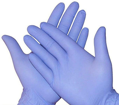 81000   Clean Safety SuperB Blue Nitrile Exam Gloves, Powder Free, Latex Free, Non-Sterile, 4 Mil, Sizes M-XL